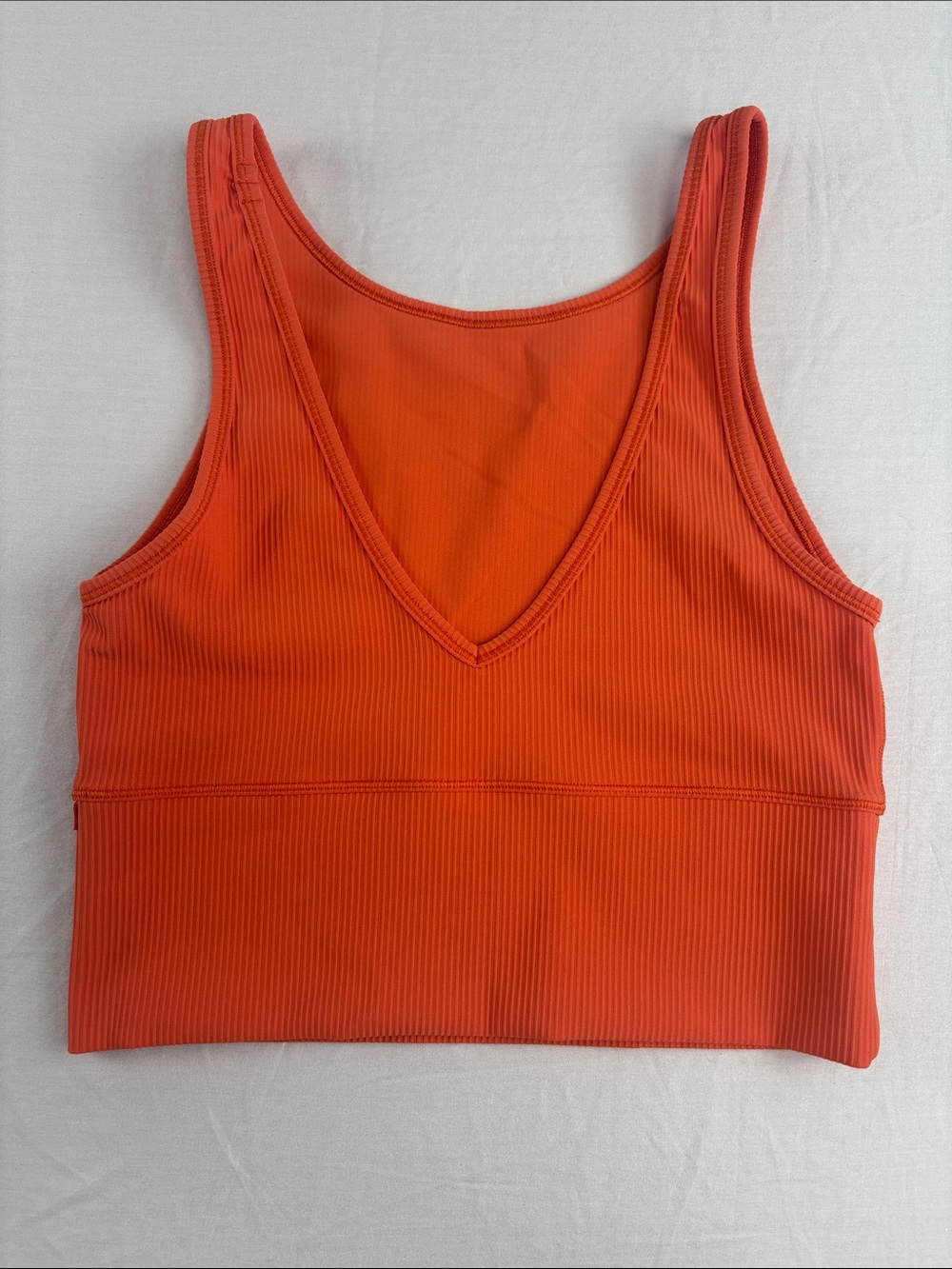 Lululemon Power Pivot Tank Top Everlux in orange color